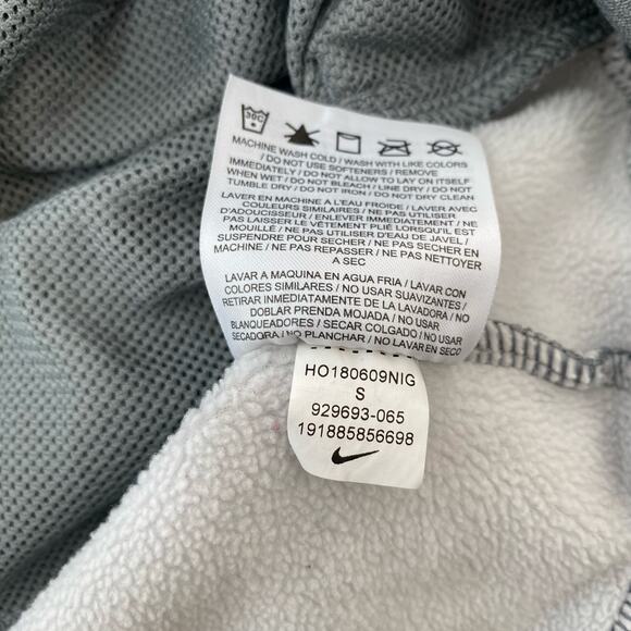 Nike Therma Fleece Sweatshirt Gray Training Hoodie 929693 Just Do It Women Sm - Picture 12 of 13